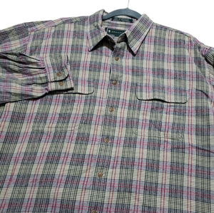 JJ. Farmer Long‎ Sleeve Plaid Men's Flannel Shirt Size XLarge